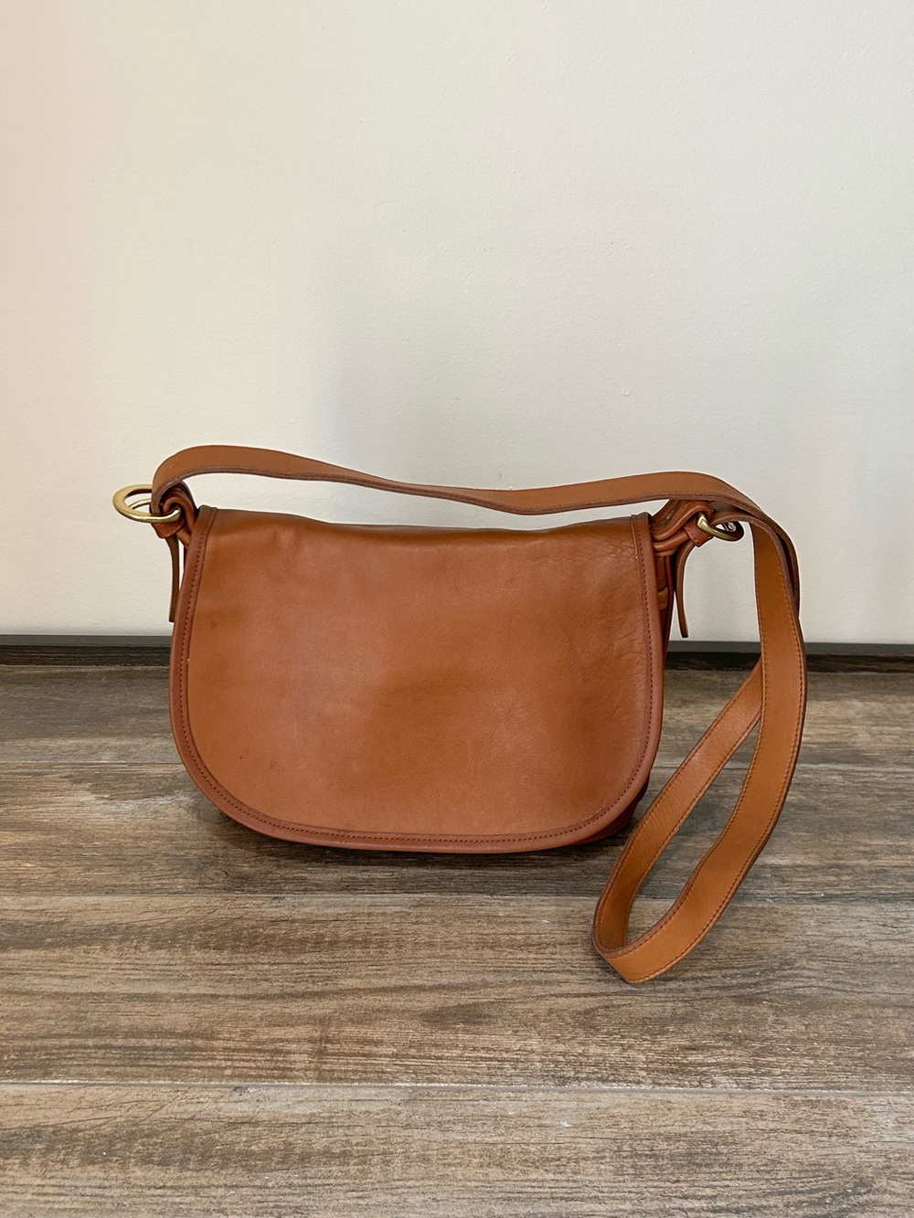 COACH 4150 Fletcher Brown Crossbody BagVintage  Made in USA Flap Zipper